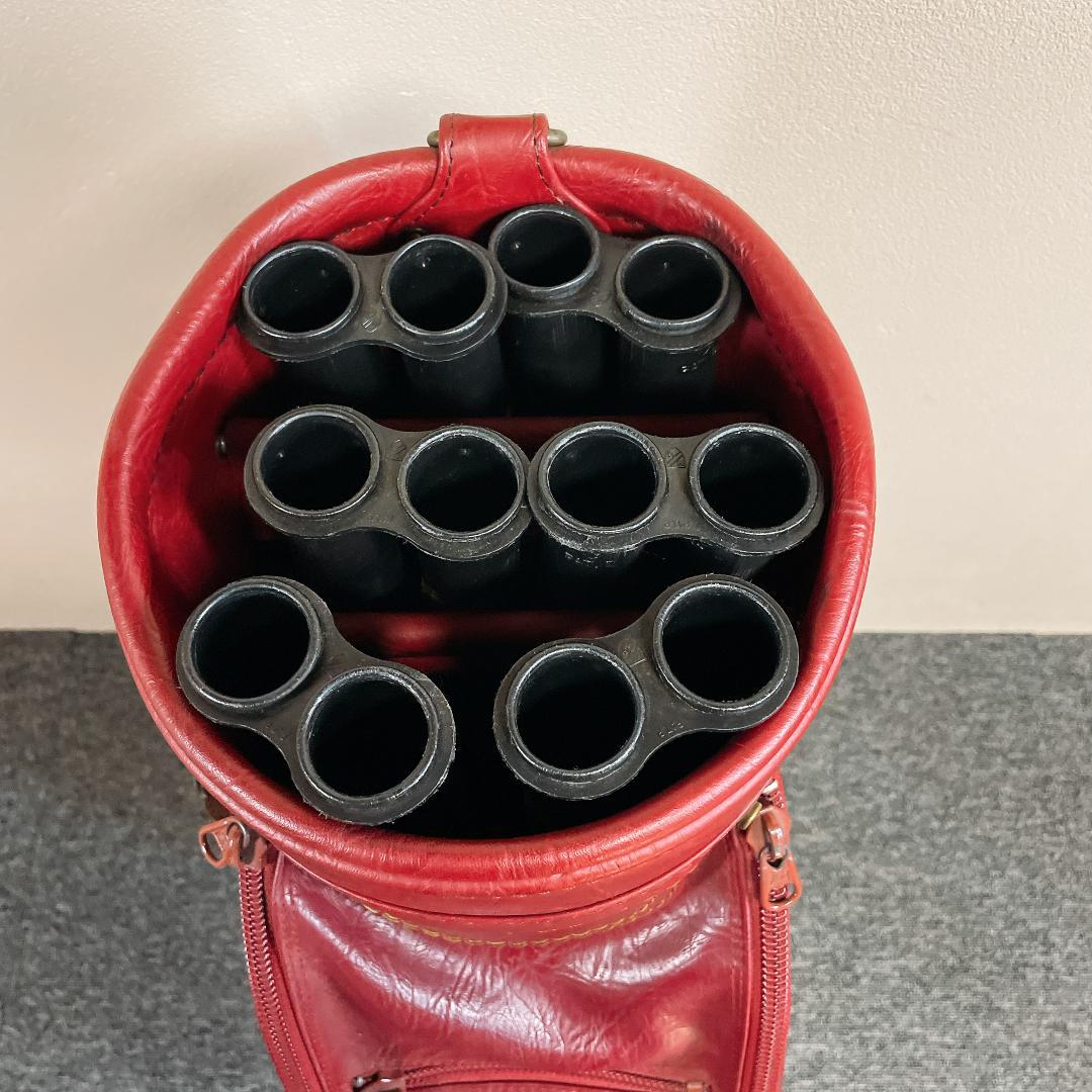 おまけ多数　希少 ダンロップ WINDSOR キャディバッグ レザー　クラシック