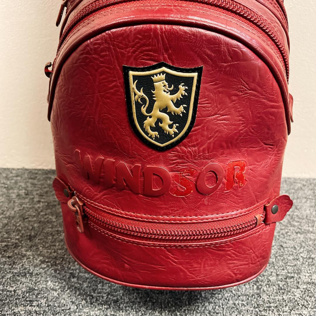 おまけ多数　希少 ダンロップ WINDSOR キャディバッグ レザー　クラシック