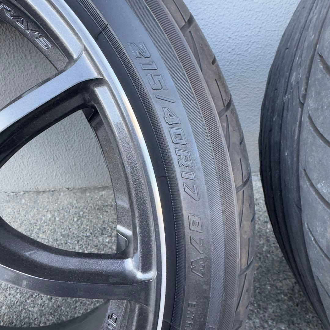 美品 廃盤品RAYS 57トランセンド 17インチ 8.5J