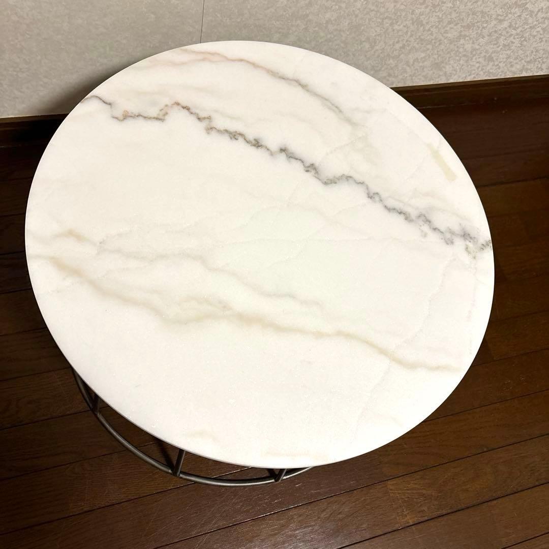 【美品】クラッシュゲート CARA コーヒーテーブル 天然大理石 廃盤