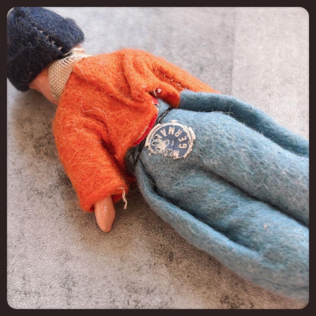 ヴィンテージ 小さな兄妹のビスクドール　２体セット ドールハウスドール