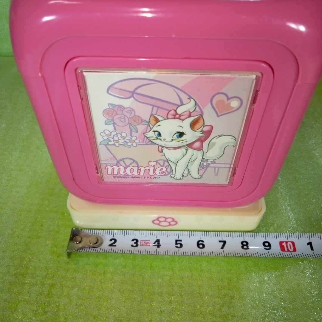 Disney　marie　マリーちゃん　テーブルクロック　置時計　オルゴール