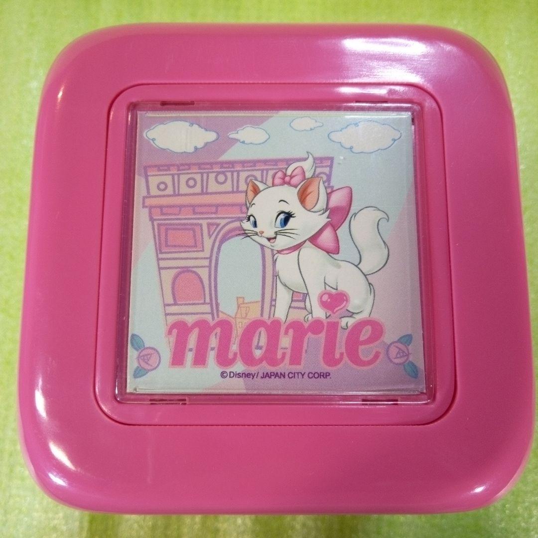 Disney　marie　マリーちゃん　テーブルクロック　置時計　オルゴール