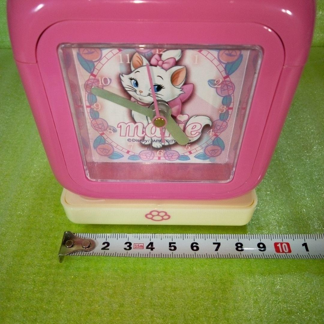 Disney　marie　マリーちゃん　テーブルクロック　置時計　オルゴール
