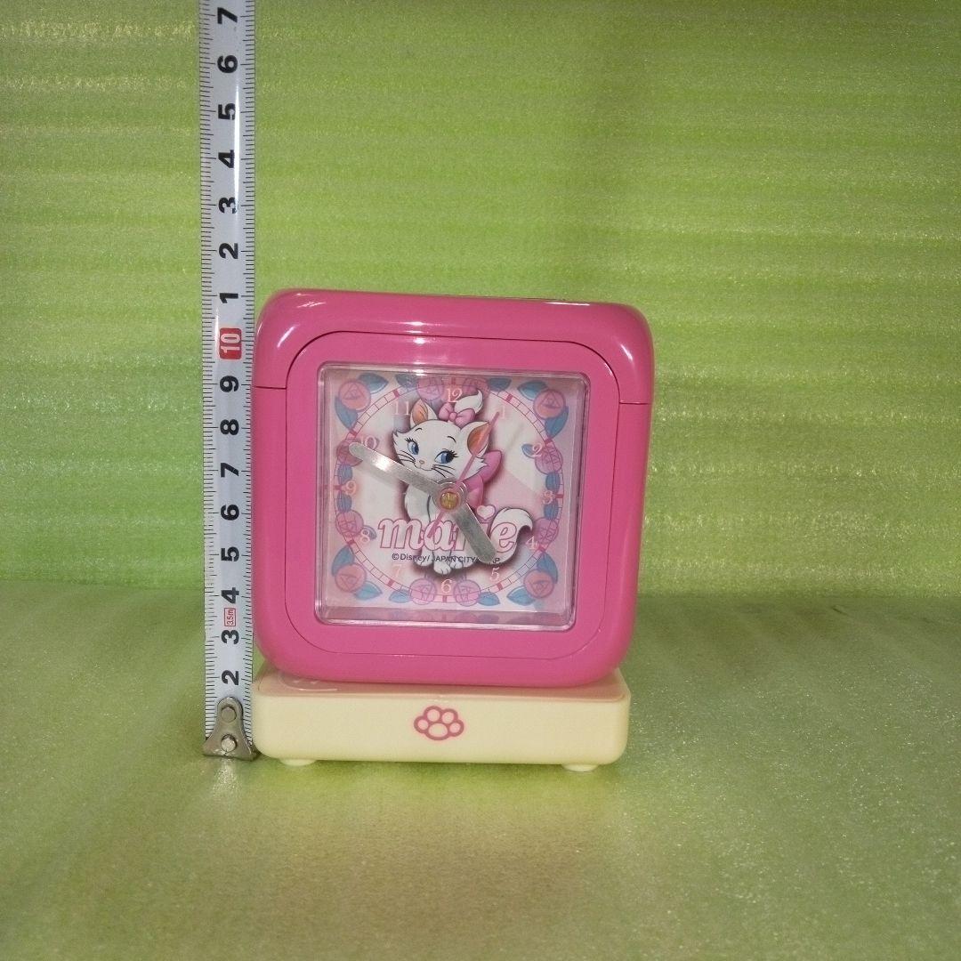 Disney　marie　マリーちゃん　テーブルクロック　置時計　オルゴール