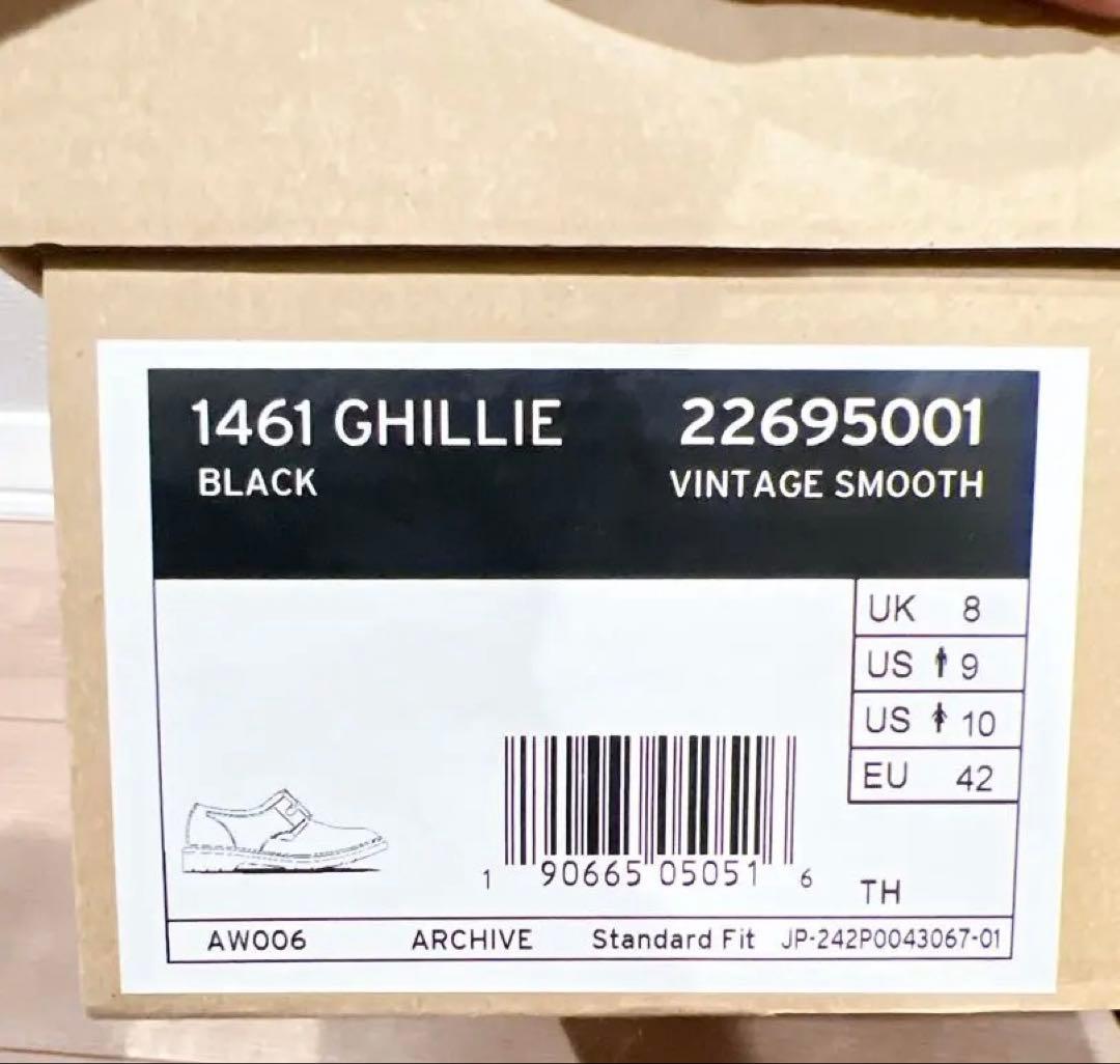 靴 Dr.Martens 1461 GHILLIE BLACK VINTAGE