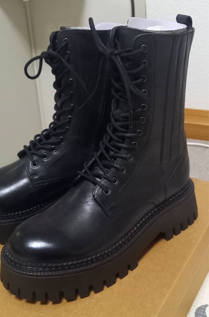 KLONDIKE 本革レースアップブーツ新品未使用23.5cm