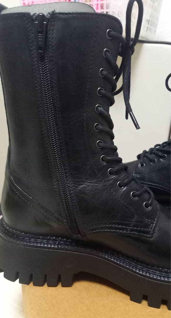 KLONDIKE 本革レースアップブーツ新品未使用23.5cm