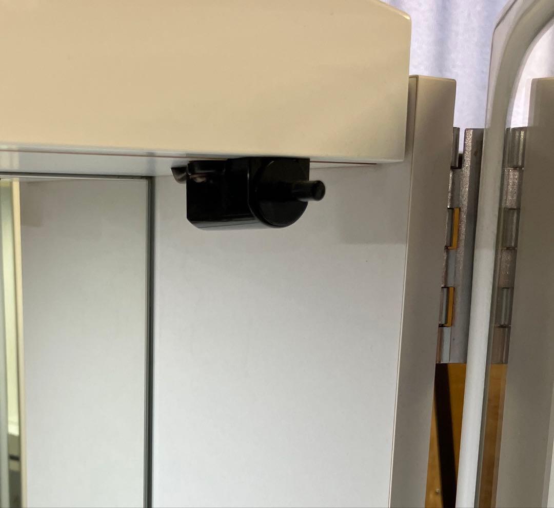 ニトリ 三面鏡 鏡台 椅子セットドレッサー 白 北欧風 洋風