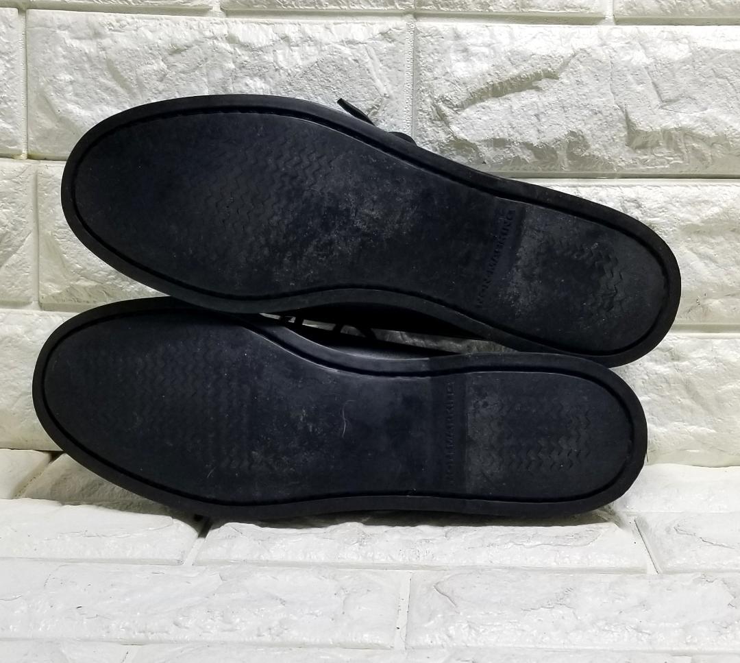 UNITED ARROWS ブラック モカシン・デッキシューズ 7.5