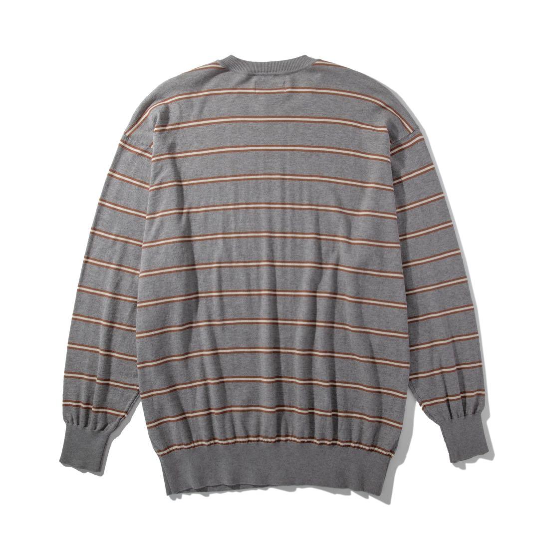 美品 ACY BORDER KNIT GRAY MIN NANO