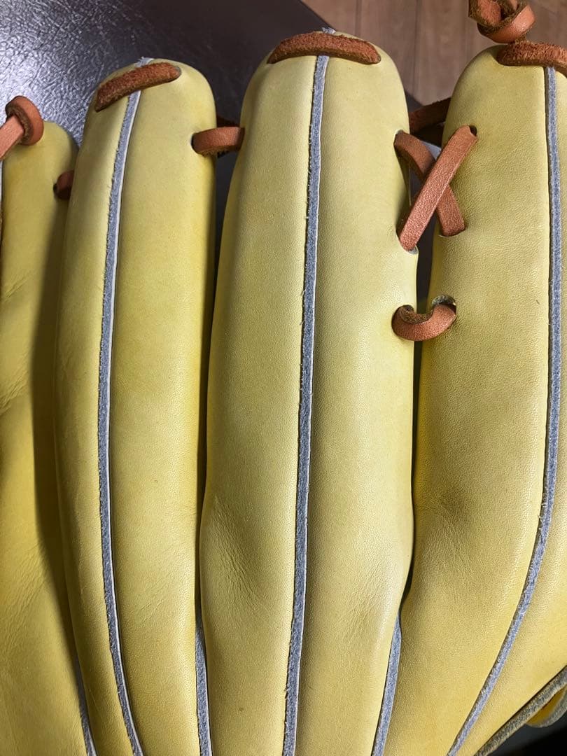 イエロー Ibaraki 硬式野球グローブ