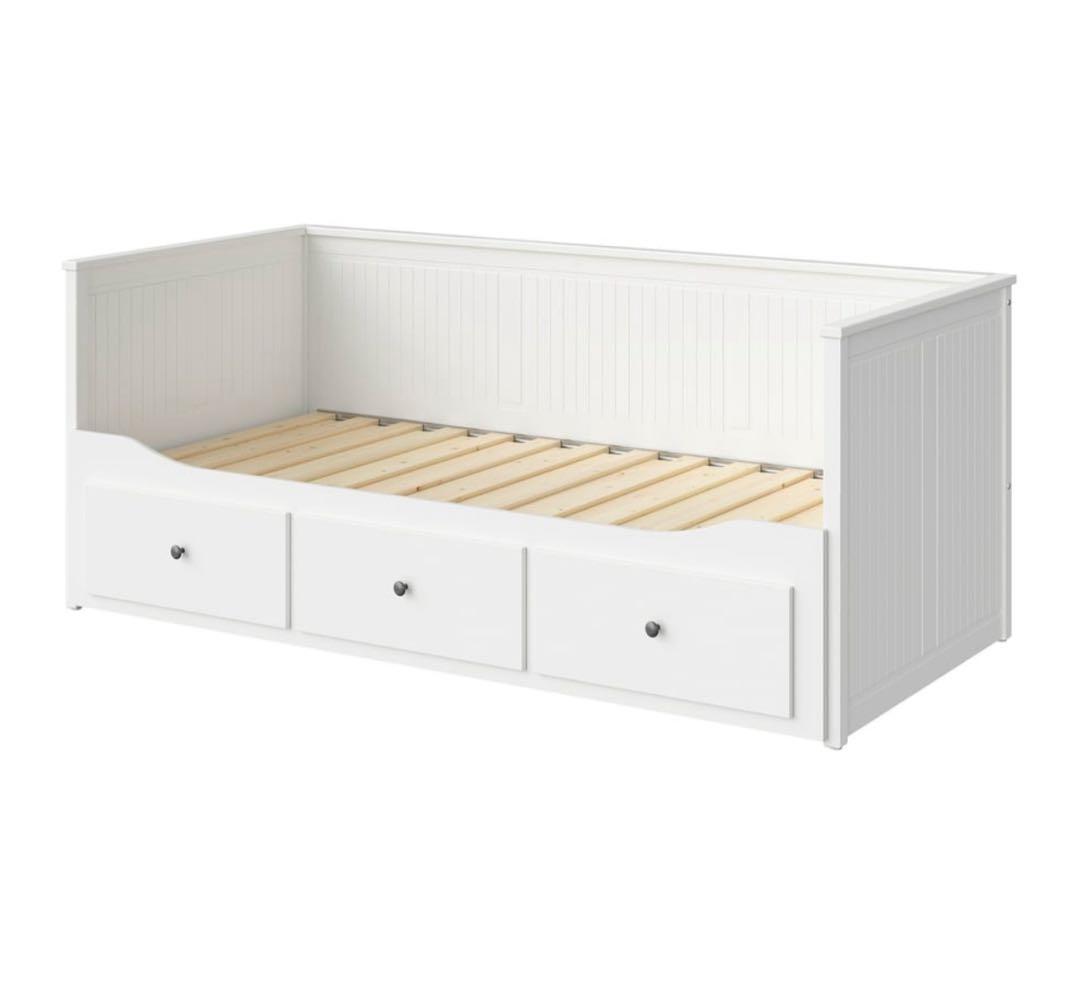 【かっくん】☆IKEA【マットレス1枚付き】ヘムネス デイベッドフレーム