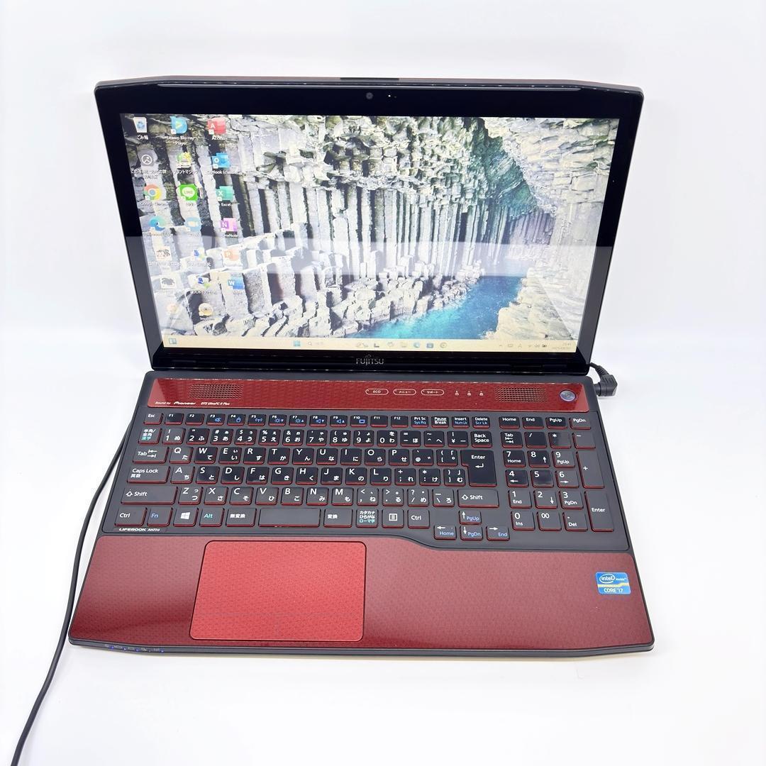 富士通 ノートパソコン Corei7 SSD Office付 Win11 A1