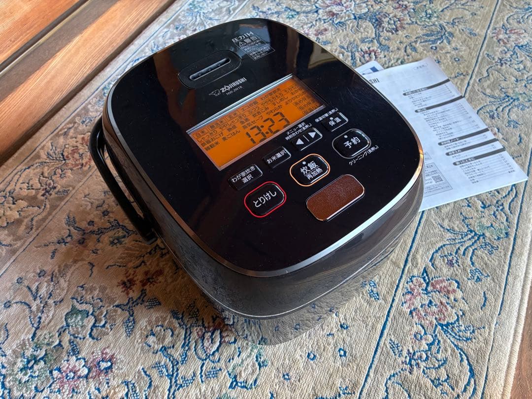 象印　圧力IH炊飯ジャー　豪炎かまど炊き　NW-JW18 炊飯器　一升炊き
