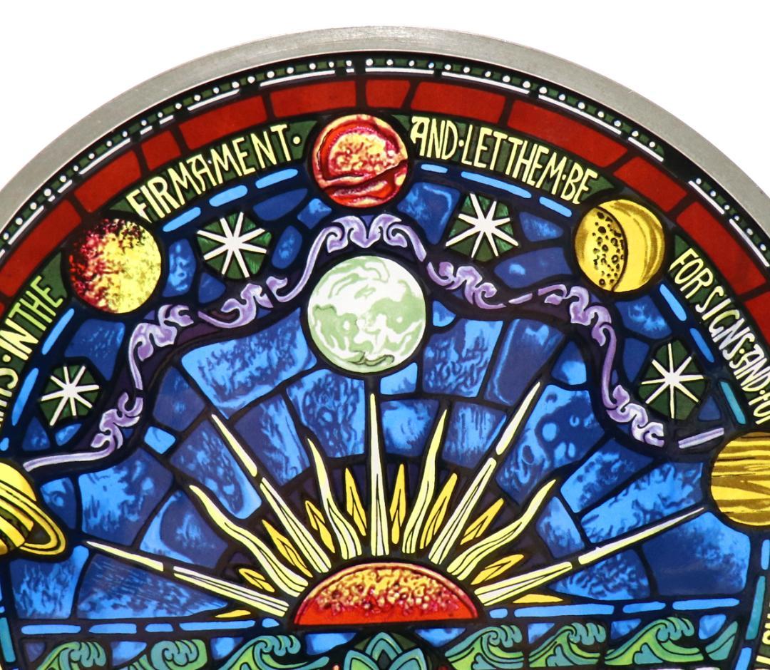 創世記/天地創造 セント・ジョン大聖堂 ヴィンテージ ステンドグラス 旧約聖書