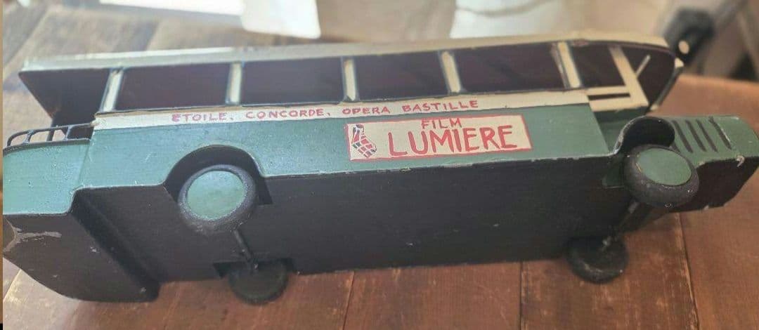 LUMIERE 緑色路面電車モデル型模型 /ヴィンテージフランス