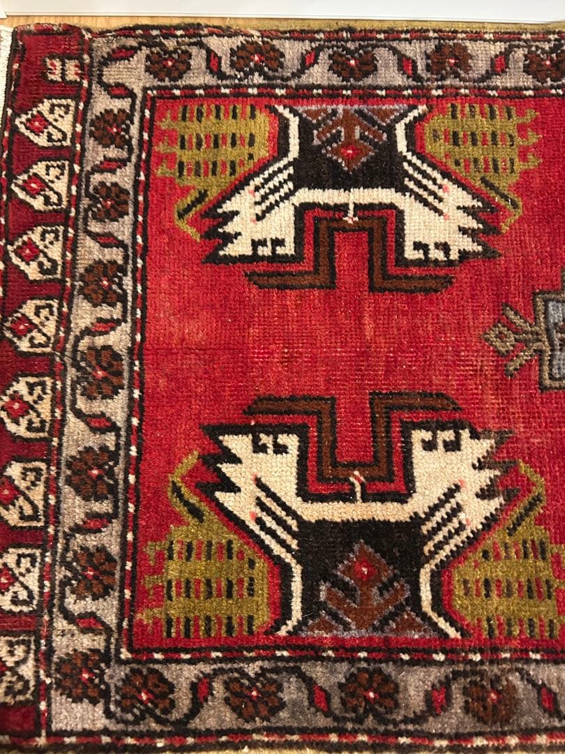 トライバルラグ・トルコヴィンテージラグ・ウール約51×110cm