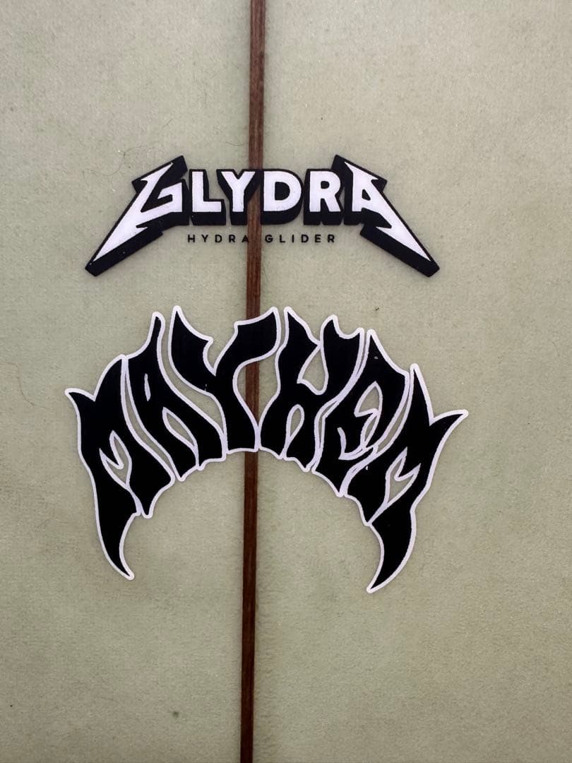 lostメイヘム・サーフボードミッドレングス・グライドラ