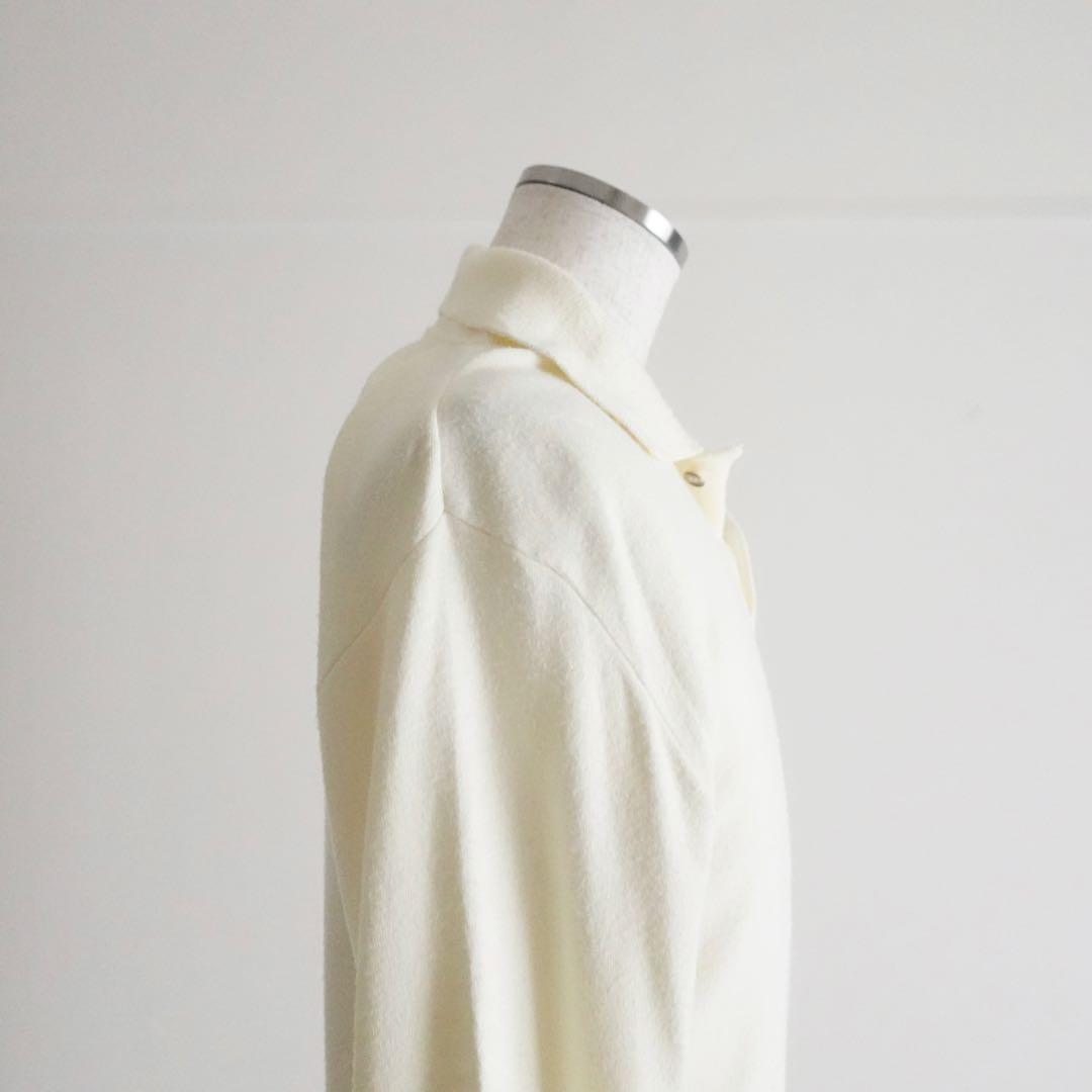 1980s Christian Dior ウールニットポロシャツ　クリーム　M