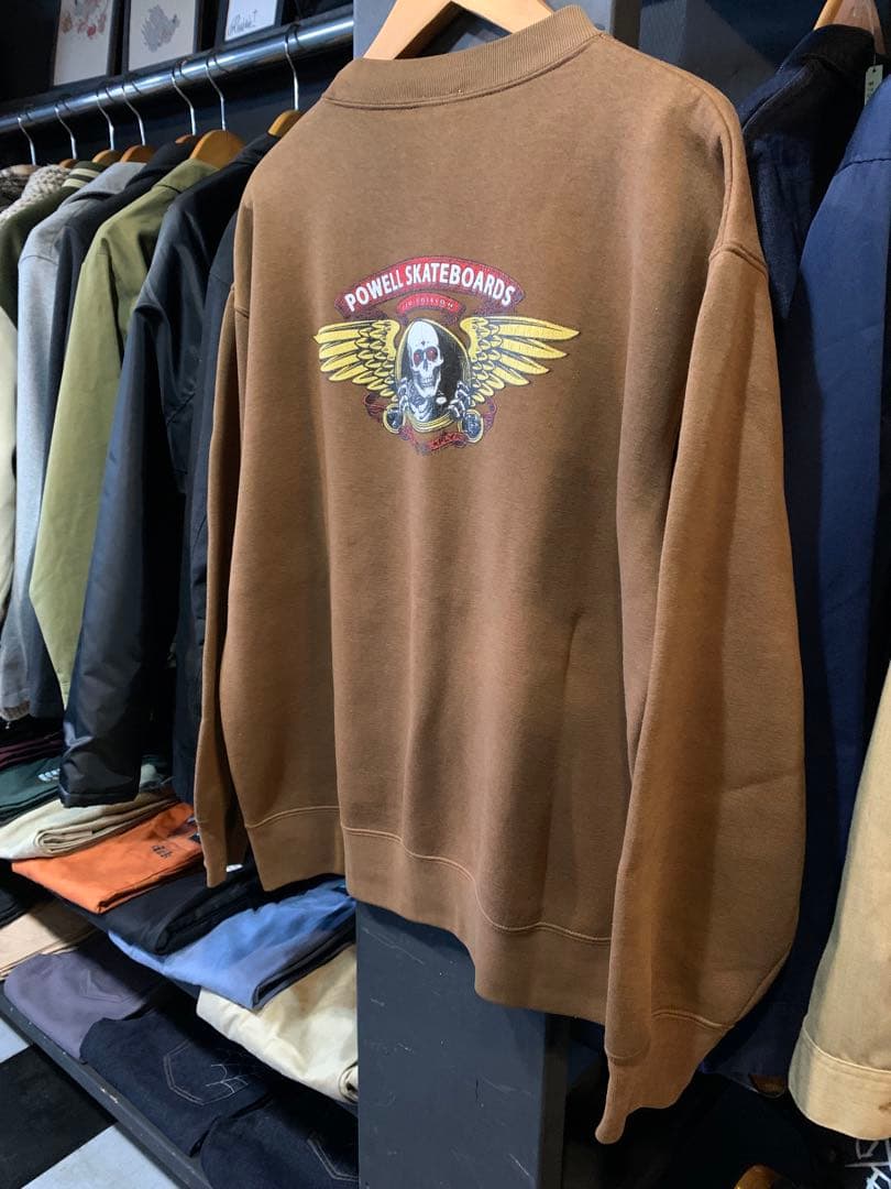 d*a様 パウエル★覗きボーン ブラウン powell スゥエット vintag