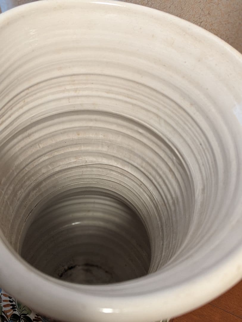 大型傘立て　アンティーク傘立て　陶器傘立て　壺　大型壺