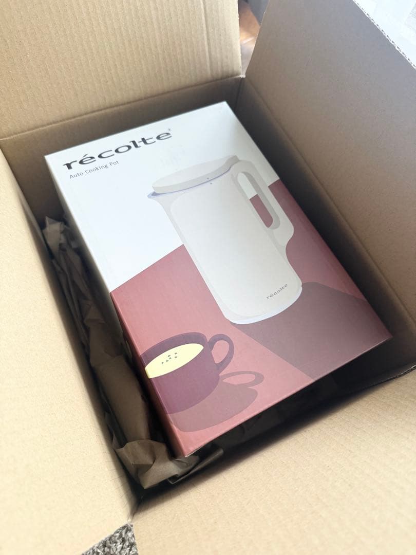 【新品未開封】レコルト 自動調理ポットクリームホワイト