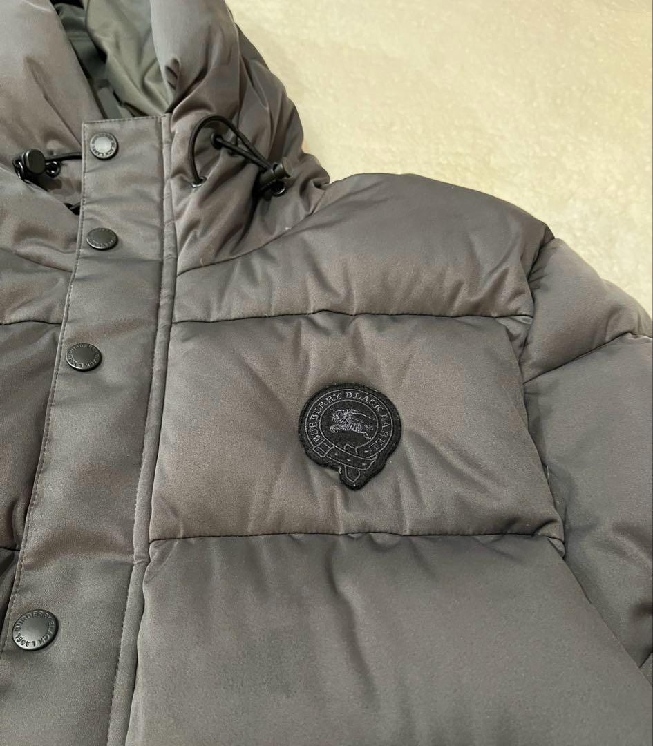 バーバリーブラックレーベル ダウンジャケット L グレー