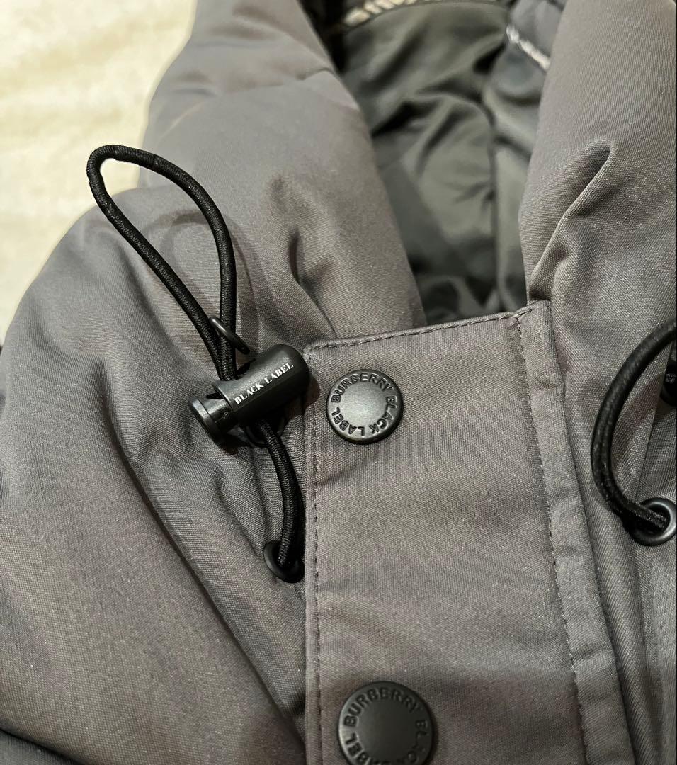 バーバリーブラックレーベル ダウンジャケット L グレー