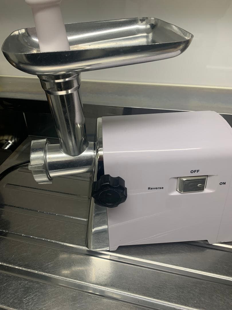 電動フードチョッパー ステンレス製 逆転機能付き