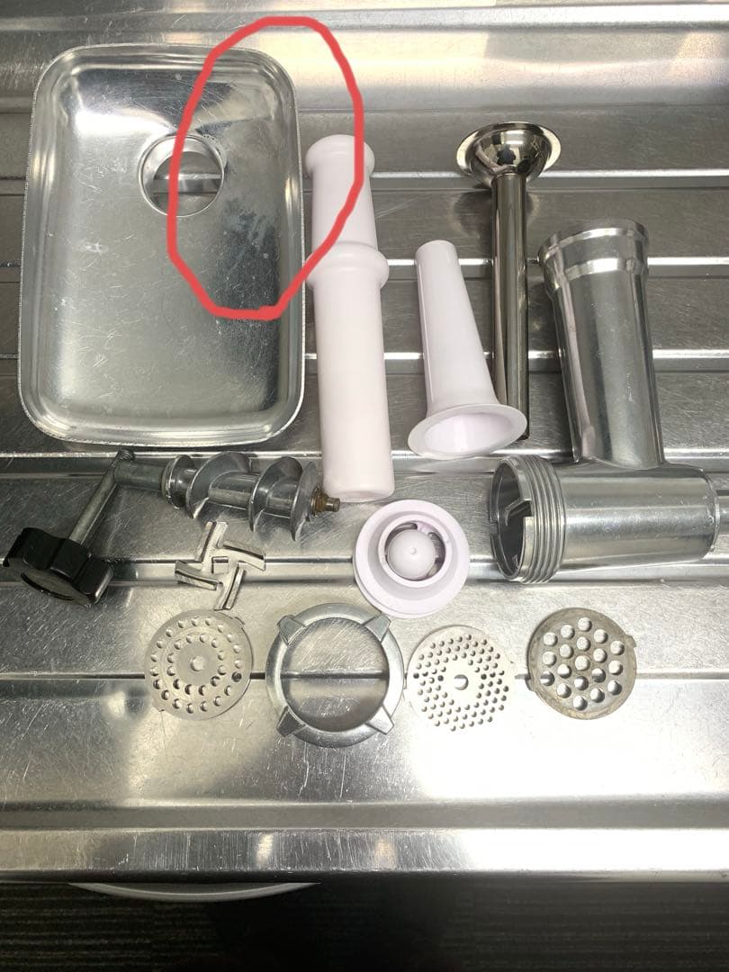 電動フードチョッパー ステンレス製 逆転機能付き