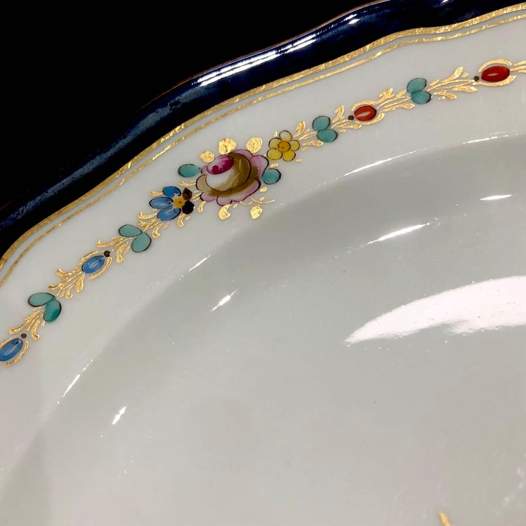 MEISSENマイセン/※極希少 上級装飾　フラワーガーランド 25cm 大皿