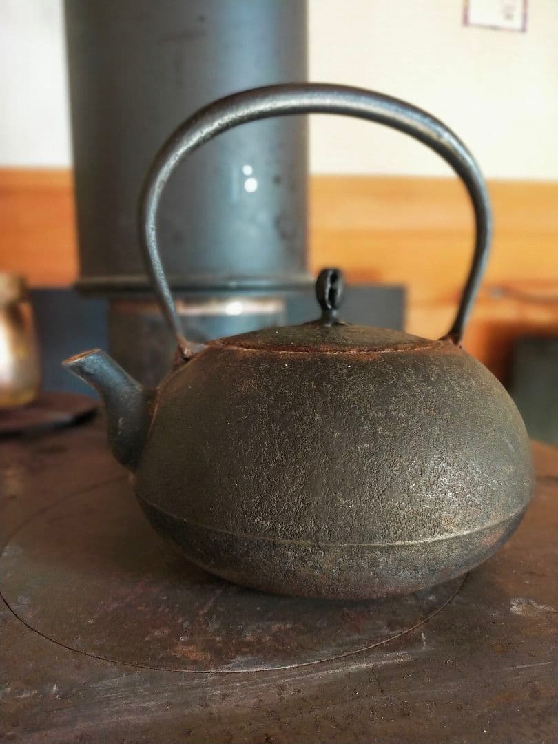 南部鉄器　釜定　新珠　肌　説明書付き