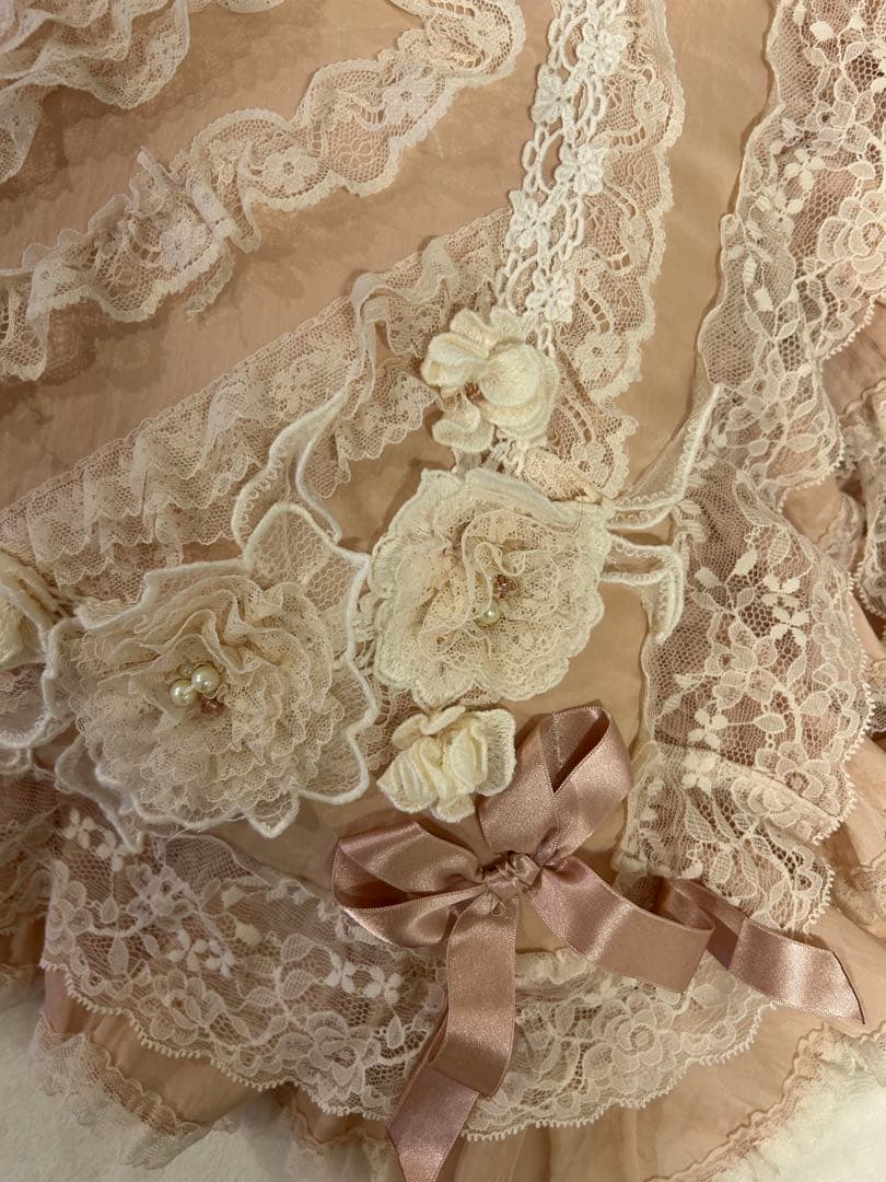 amitie ピンク レースクッション 2個セット