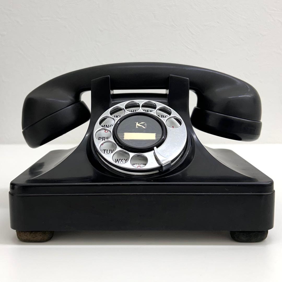 【希少レア】1940年代 アメリカ ケロッグ社製 ヴィンテージ品 黒電話 貴重品