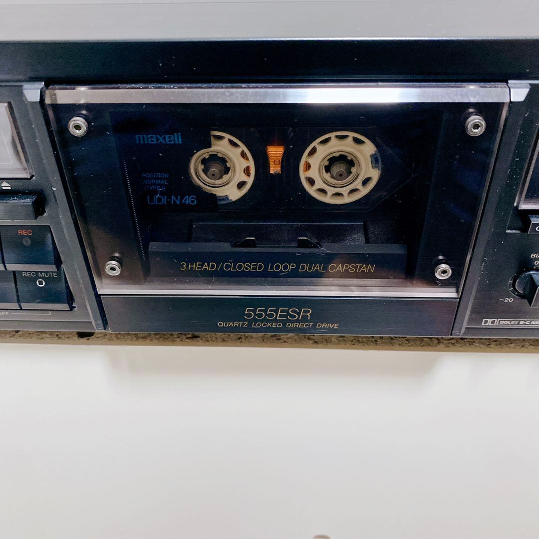 【希少】 SONY TC-K555ESR 名機 3ヘッド 高級 カセットデッキ