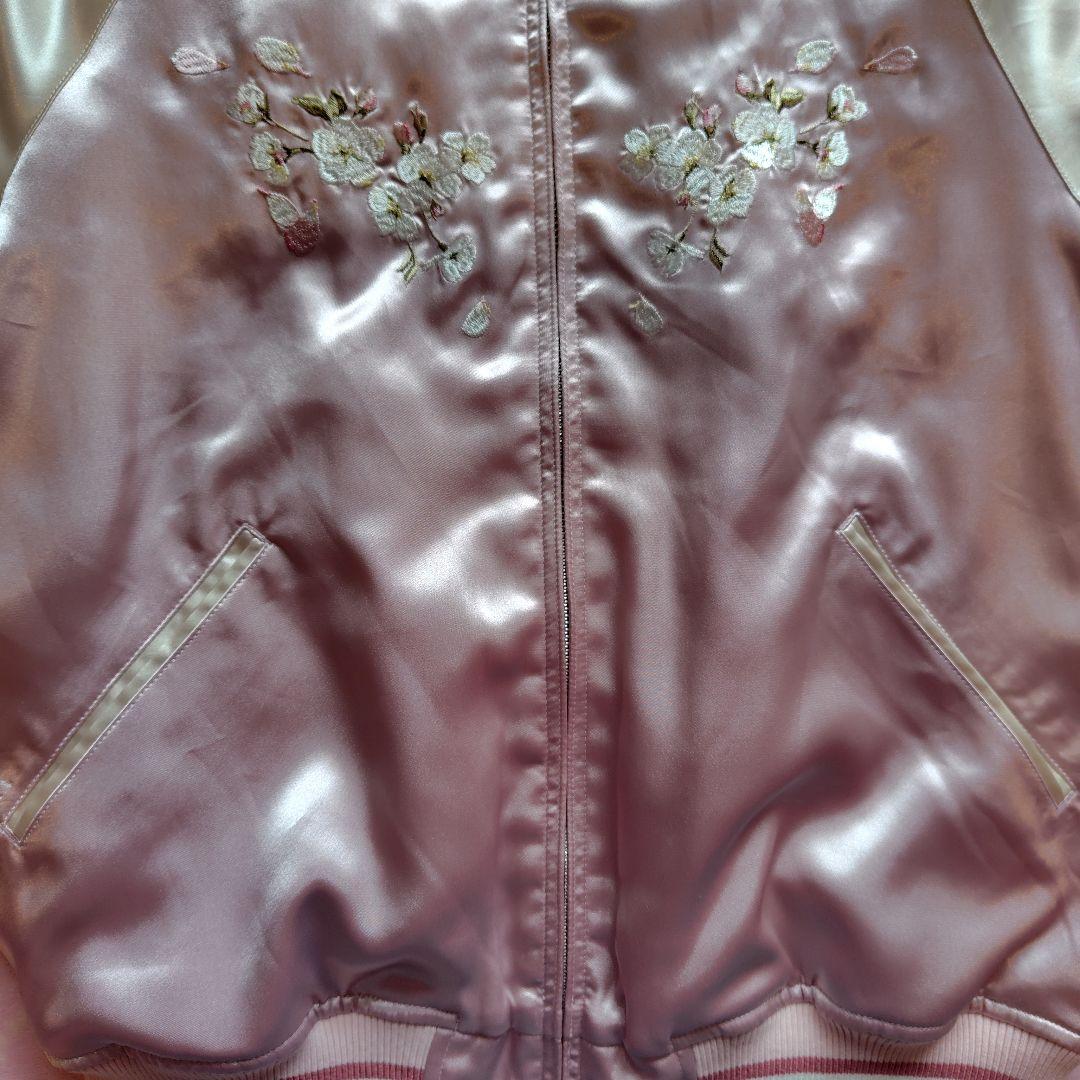 ピンクハウス　桜Teddy 刺繍使いサテンブルゾン