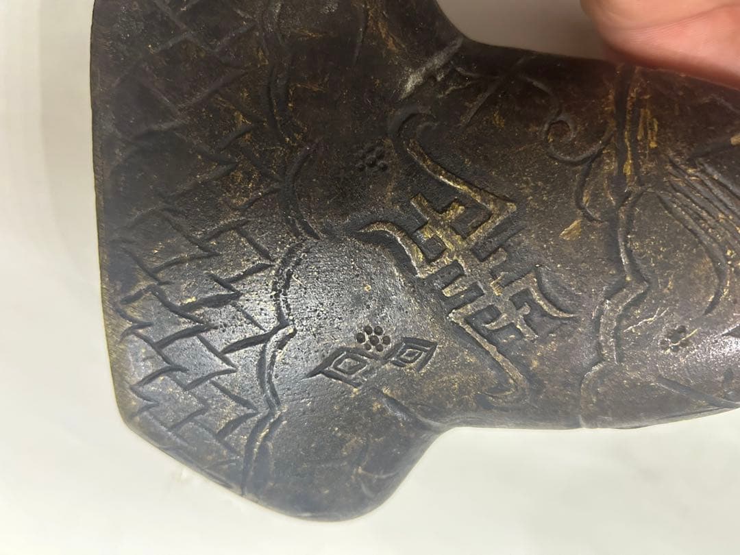 古佛像，時代物，在銘，古銅製