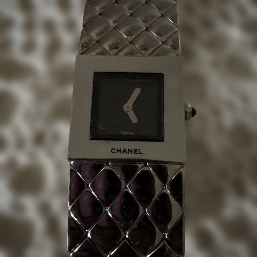 CHANELマトラッセステンレスクオーツレディース腕時計