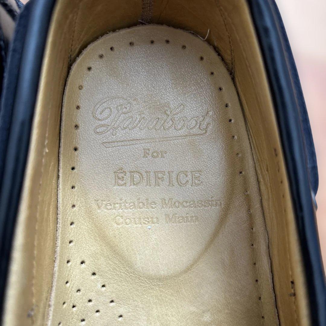 【美品】Paraboot パラブーツ malo EDIFICE別注 ブラック27