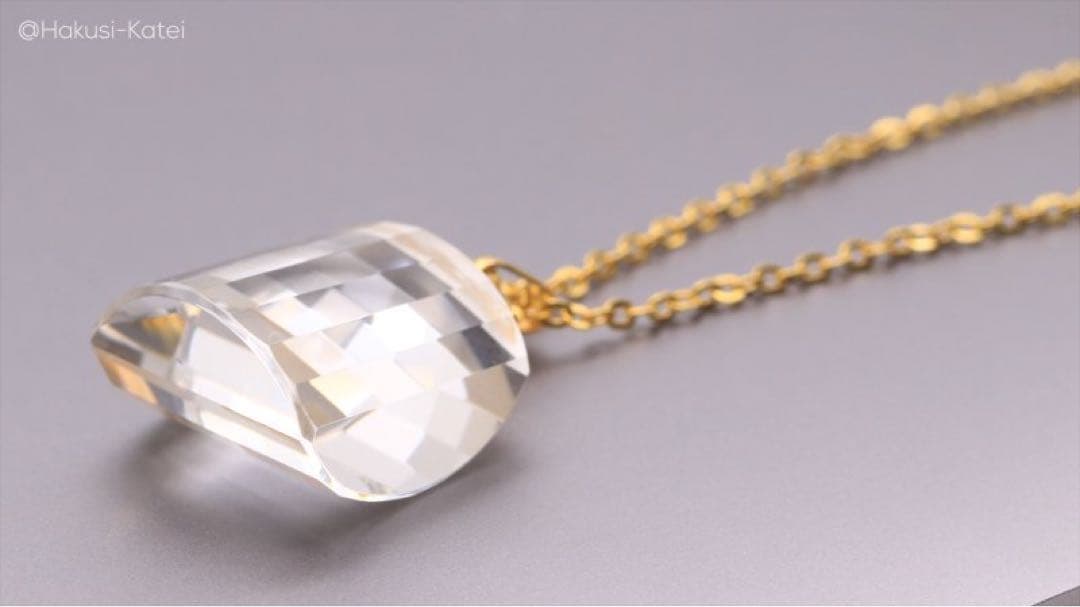 ピクセルミラー A品 天然水晶 ネックレス 依田貴石 ペンダントトップ