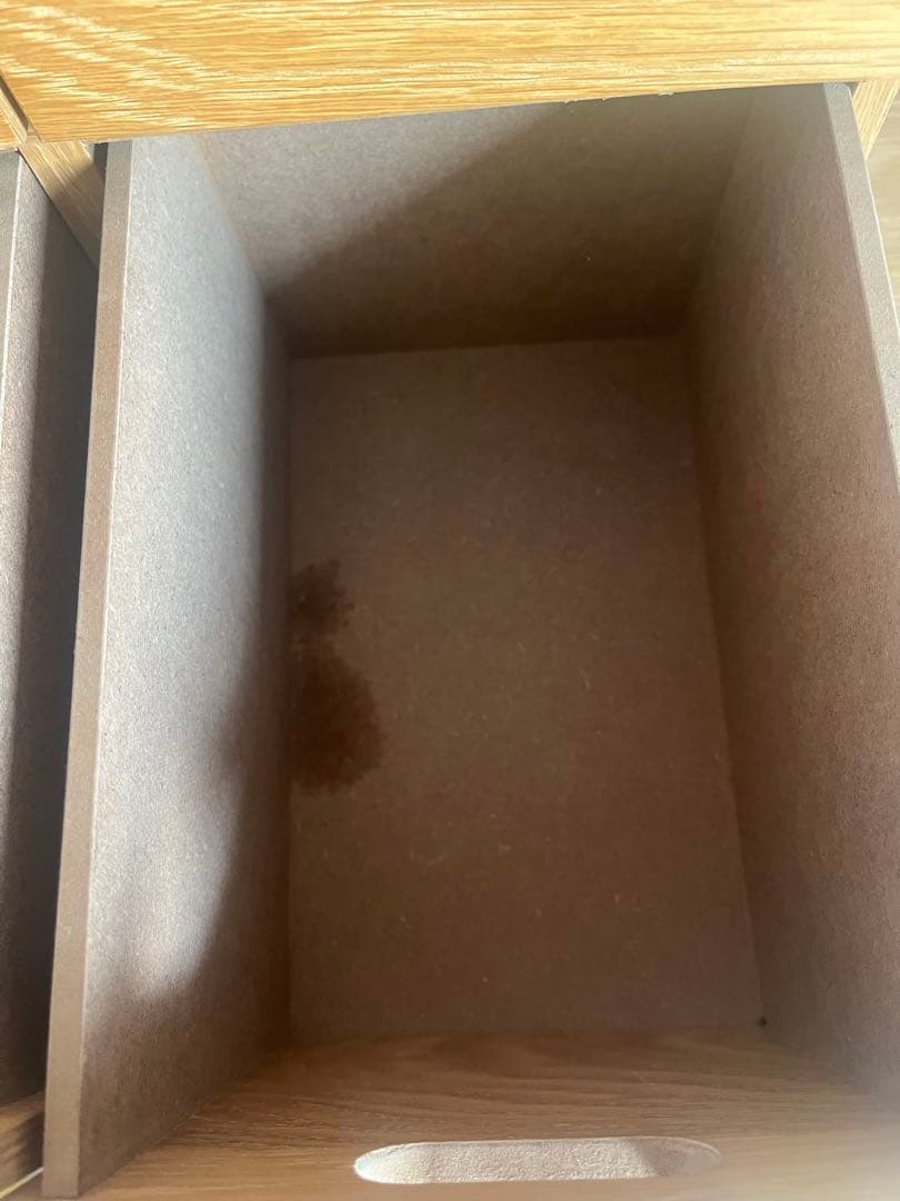 無印良品　スタッキングシェルフ 2段×4列、引き出しチェストセット（オーク材）