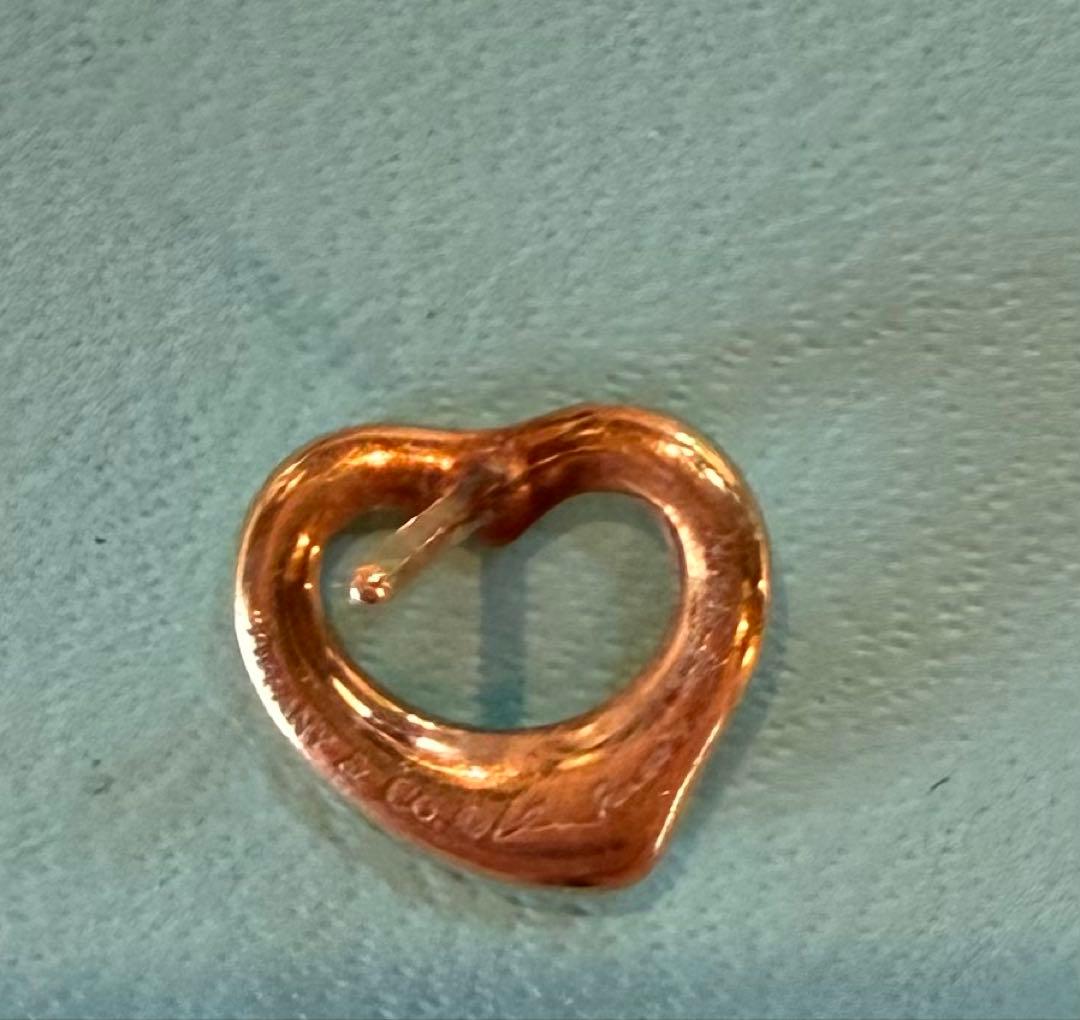 片耳ティファニー TIFFANY & CO. オープンハートピアス K18YG