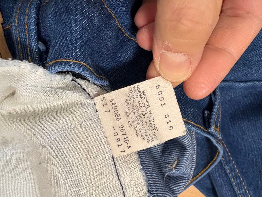 W38 Levi's リーバイス 517 80's USA ミントコンディション