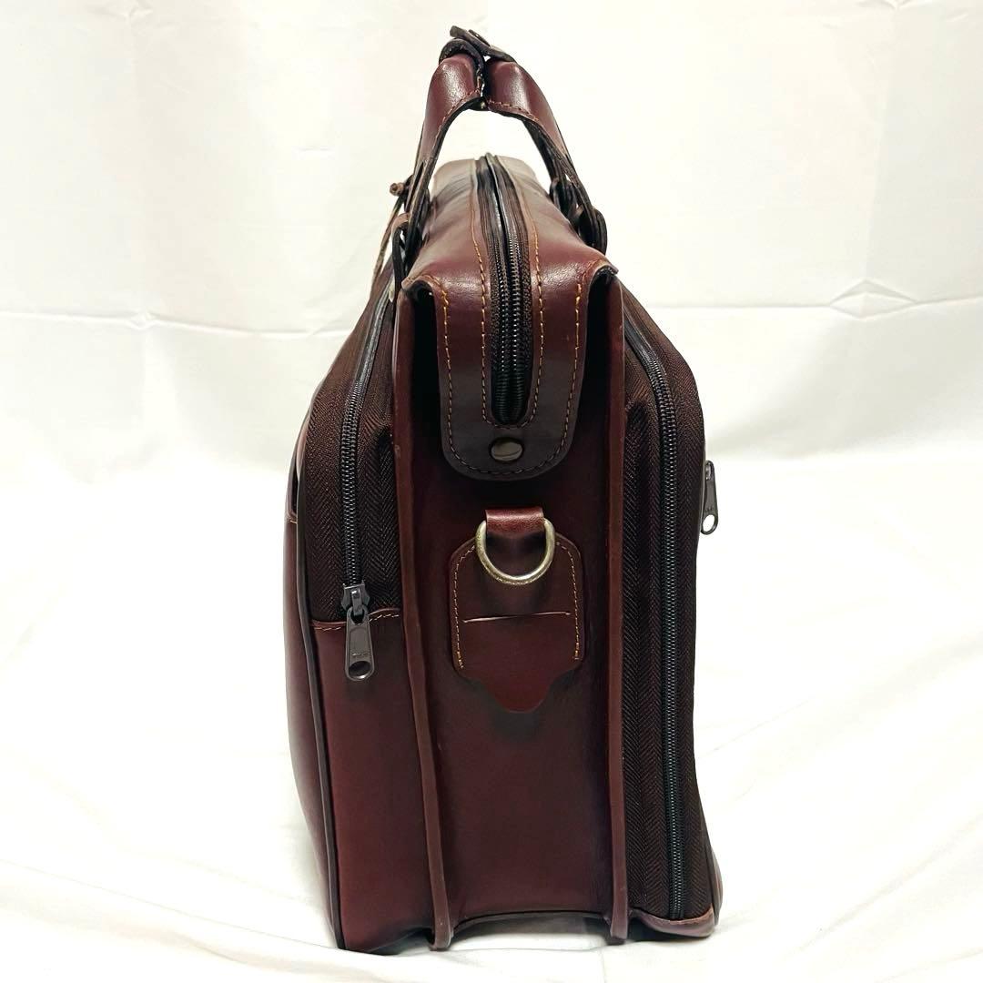 ハートマン レザー ブリーフケース ショルダーバッグ メンズ 茶 2way