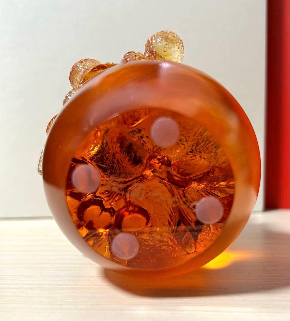 ※元箱付属未使用保管品　琉園 Tittot クリスタルガラス バード 置物