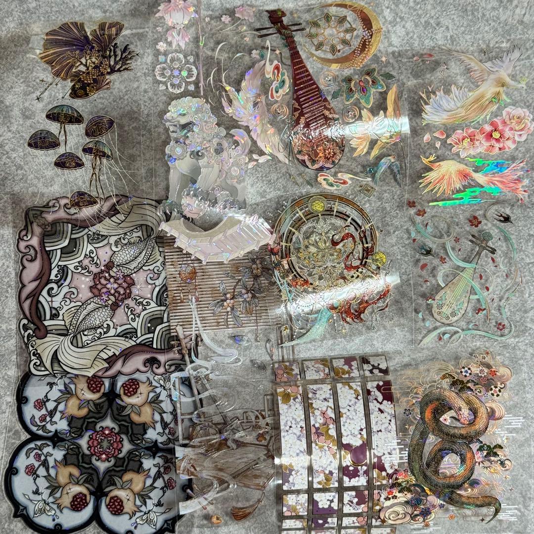 海外マステ 装飾 人物 背景 AI 色々 まとめ売りセット おまけ付き