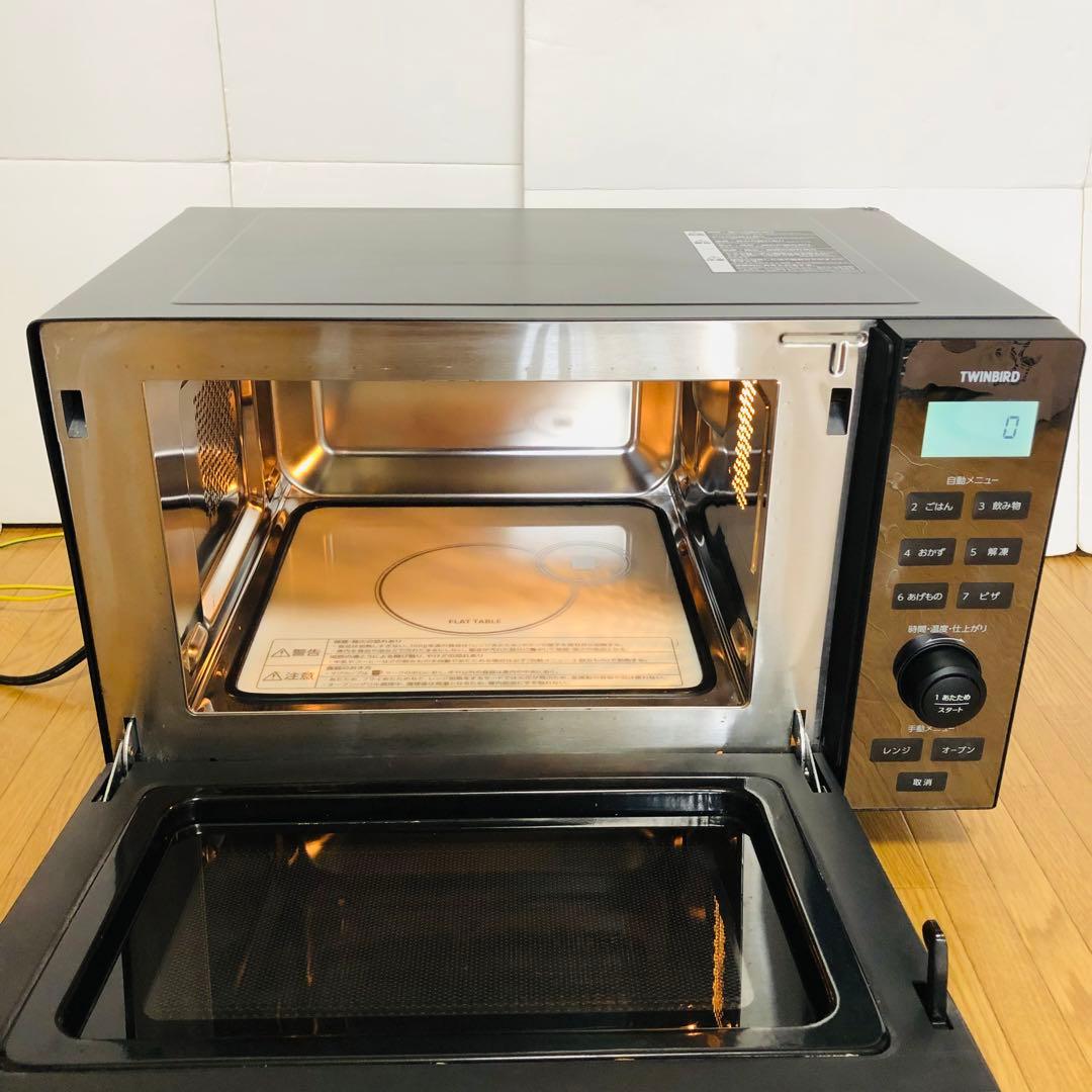 ツインバード　センサー付フラットオーブンレンジ　　DR-E857 2021年製