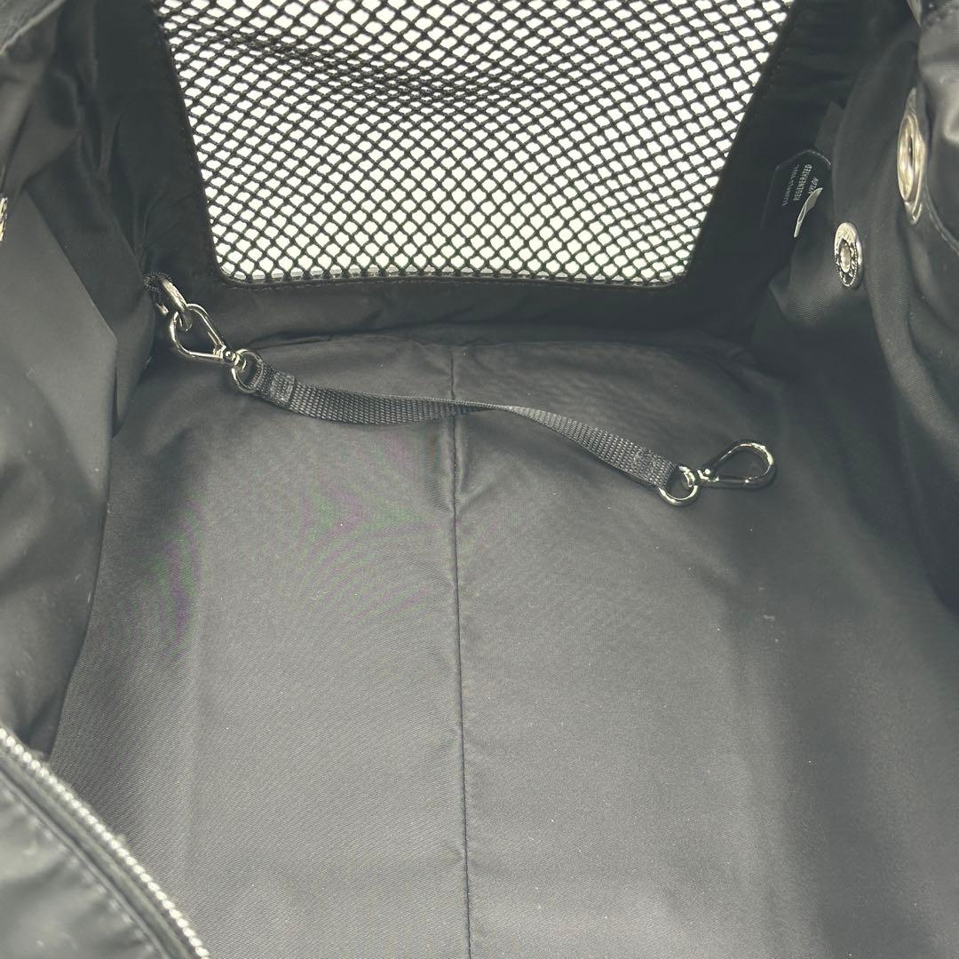 【現行】PRADA プラダ　Re-Nylon xサフィアーノレザー ペットバッグ