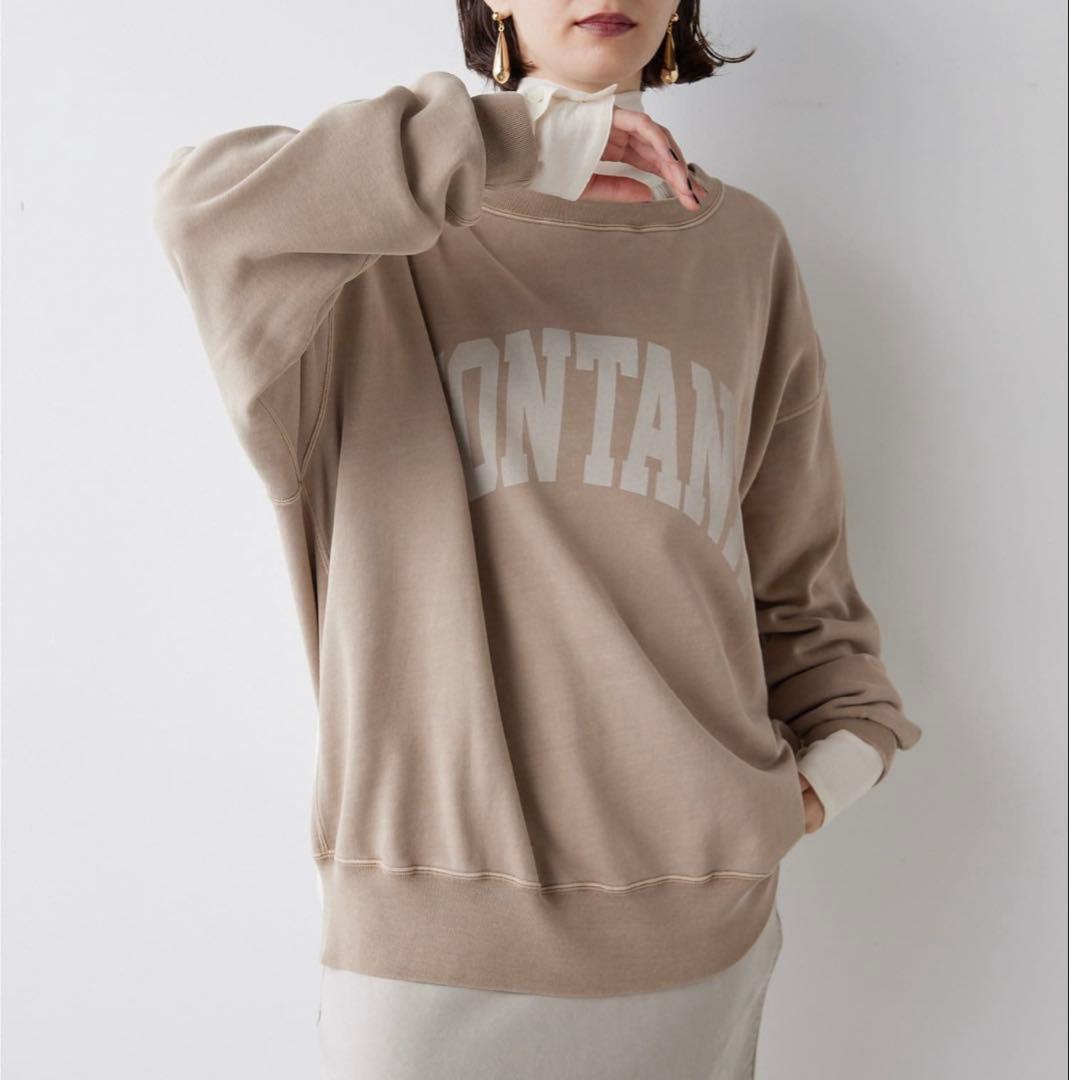 Whim Gazette ピグメントロゴウラケプルオーバー